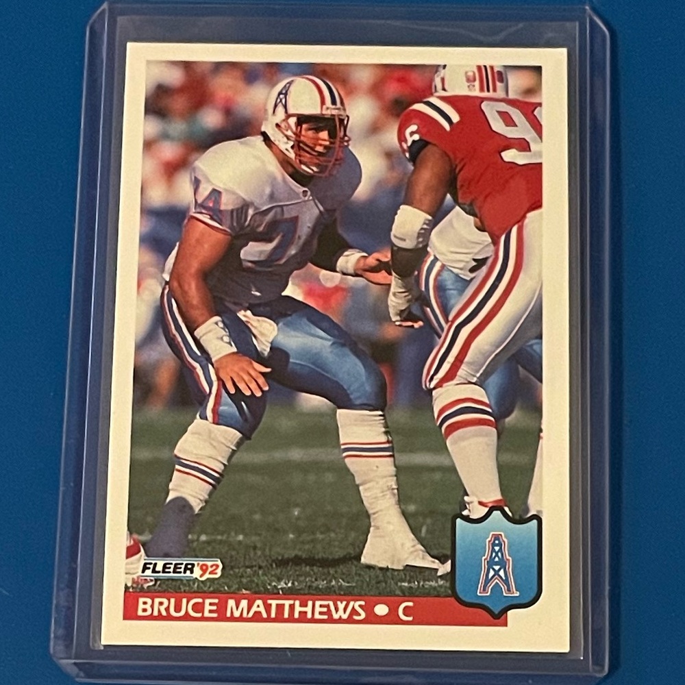 Bruce Matthews #150 1992 Fleer Football Trading Card
